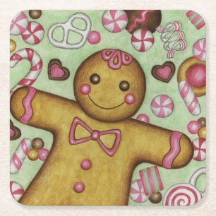 Posavasos de papel para dulces de Navidad