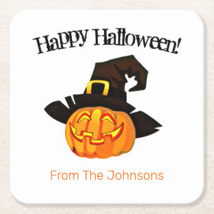 Posavasos de papel para fiesta de Halloween de Bru