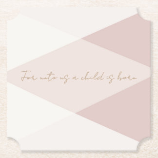 Posavasos De Papel Para Unto Us nace un niño