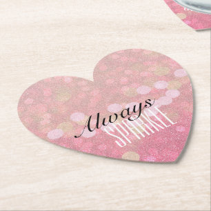 Posavasos De Papel Parkle rosado