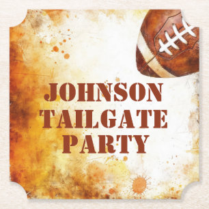 Posavasos De Papel Partido temático del fútbol personalizado