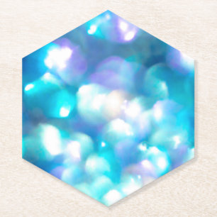 Posavasos De Papel Pasamanos de papel con luces azules