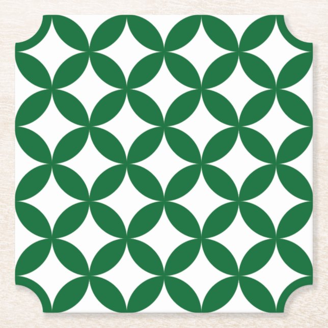 Posavasos De Papel Pascua de boleto de Shippo Verde (Anverso)