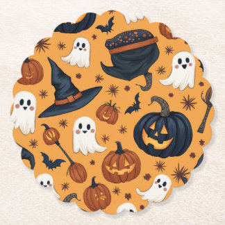 Posavasos De Papel "Pascua de Halloween Spooktacular"