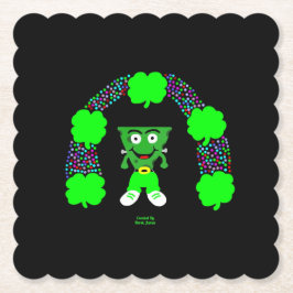 Posavasos De Papel Pascua de la Plaza Franken-Cheese de St. Patrick