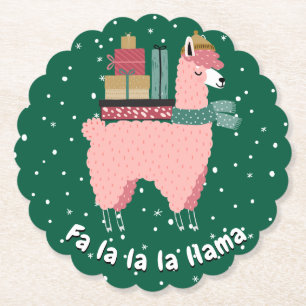 Posavasos De Papel Pascua de nombre de fiesta - Fa la llama