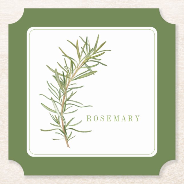 Posavasos De Papel Pascua de papel de boleto ROSEMARY FRESCO (+texto) (Anverso)