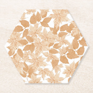 Posavasos De Papel Pascua de papel de otoño en caída