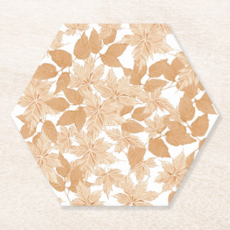 Posavasos De Papel Pascua de papel de otoño en caída