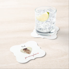 Posavasos De Papel Pascua de papel fotográfico personalizada para el 