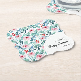 Posavasos De Papel Pascua de papel para la ducha de bebé con un bonit