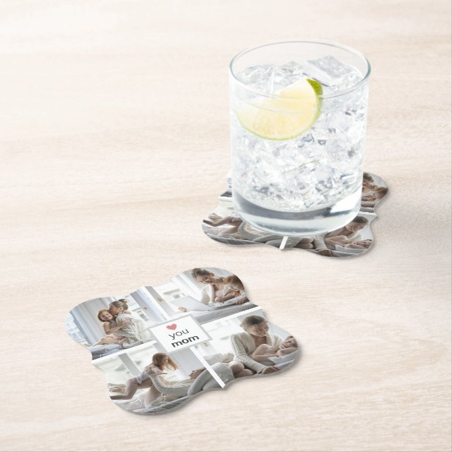 Posavasos De Papel Pascua personalizada del Día de la Madre (In situ)