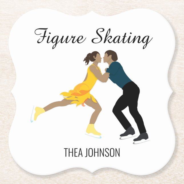 Posavasos De Papel Patinaje artístico (Anverso)