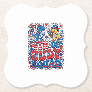 Posavasos De Papel Patriótico Kawaii Dinosaurio Mejor Padrastro Jamás