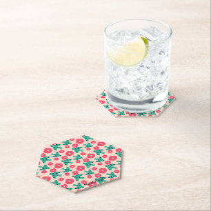 Posavasos De Papel patrón_8_camellia y pájaro_2