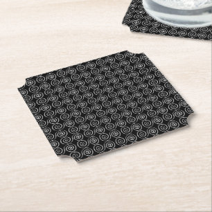 Posavasos De Papel Patrón celta de doble espiral