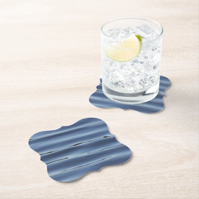 Posavasos De Papel Patrón de agua azul (In situ)
