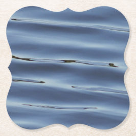 Posavasos De Papel Patrón de agua azul