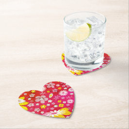 Posavasos De Papel Patrón de flor