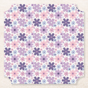 Posavasos De Papel Patrón de Flor Y2K
