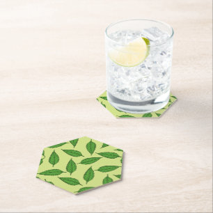 Posavasos De Papel Patrón de hojas, patrón de hojas, hojas de primave