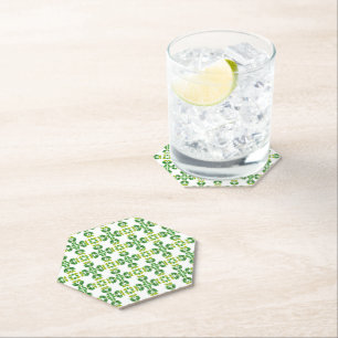 Posavasos De Papel Patrón de hojas, patrón de hojas, hojas verdes