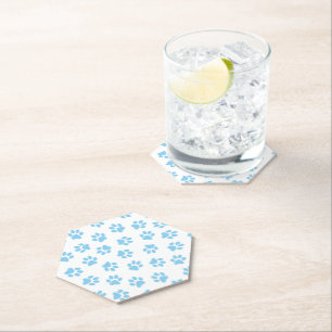 Posavasos De Papel Patrón De Patas, Patas De Perro, Patas Azules De B
