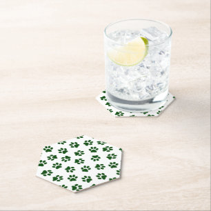 Posavasos De Papel Patrón De Paws, Paws De Perro, Papas Verdes