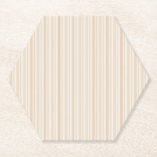 Posavasos De Papel Patrón de raya neutra suave