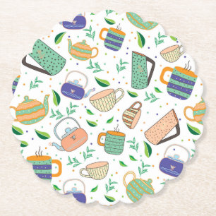 Posavasos De Papel patrón de té