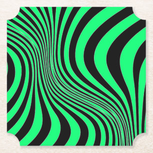 Posavasos De Papel Patrón de textura de impresión de piel de cebra