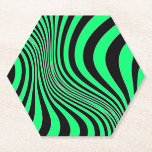 Posavasos De Papel Patrón de textura de impresión de piel de cebra