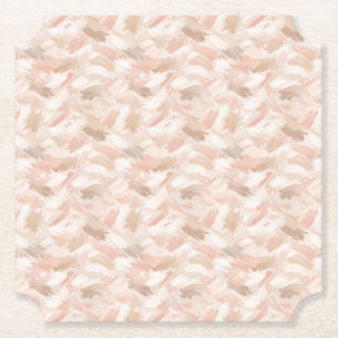 Posavasos De Papel Patrón de trazo de pincel abstracto