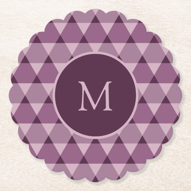 Posavasos De Papel Patrón de triángulos (Anverso)