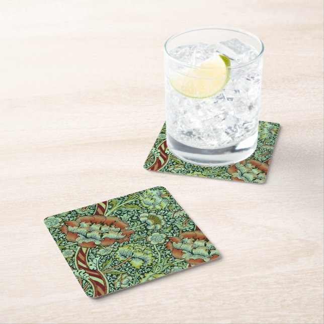 Posavasos De Papel Patrón de William Morris Wandle (In situ)