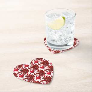 Posavasos De Papel Patrón floral  