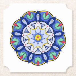 Posavasos De Papel Patrón Mandala 01