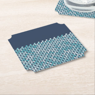 Posavasos De Papel Patrón metabólico azul