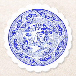 Posavasos De Papel Patrón salvaje azul [1912]