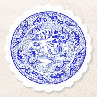 Posavasos De Papel Patrón salvaje azul [1912]