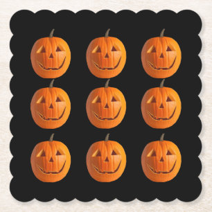 Posavasos De Papel Patrones Jack-O en las ruedas negras