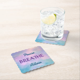 Posavasos De Papel Pausa, RESPIRACIÓN, Permitir Ataques