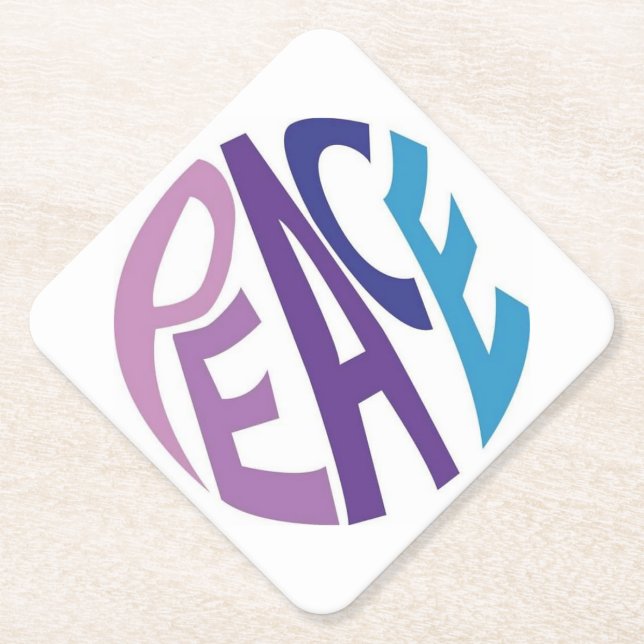 POSAVASOS DE PAPEL PAZ (Anverso)