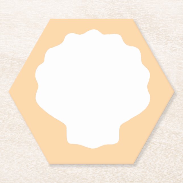 Posavasos De Papel Peach Pearl (Anverso)