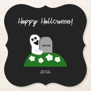 Posavasos De Papel Peek A Boo Corchete De Papel Fantasma