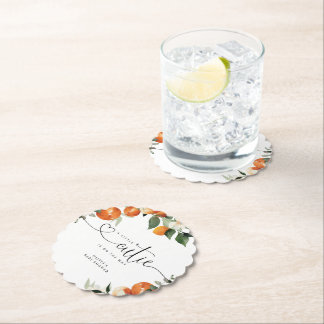 Posavasos De Papel Pequeña ducha de cítricos