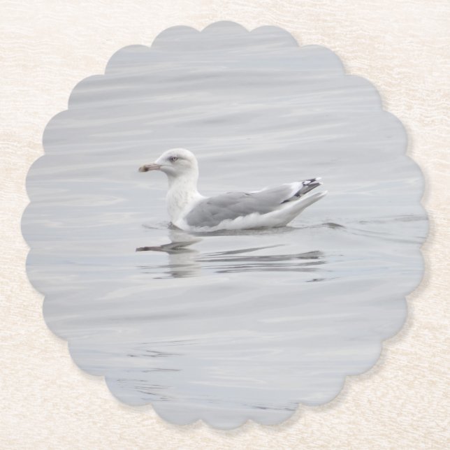Posavasos De Papel Pequeña gaviota (Anverso)