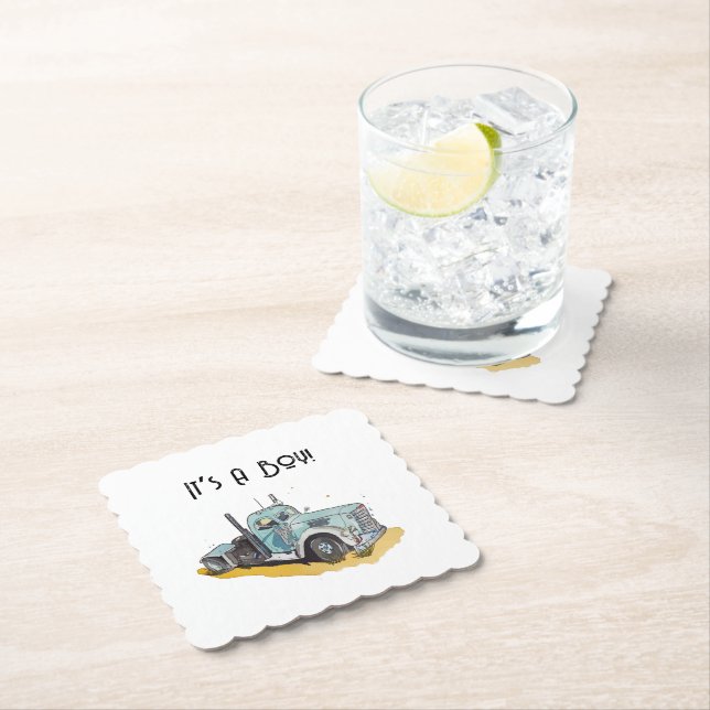 Posavasos De Papel Pequeño Conductor En Su Camino (In situ)