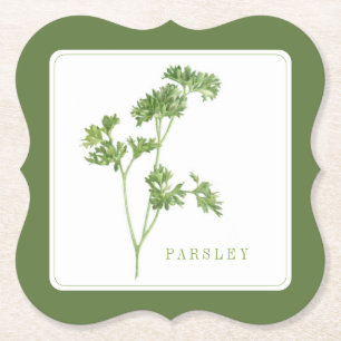 Posavasos De Papel PEREJIL FRESCO Soporte de Papel Bracket (+texto) V