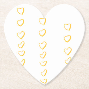 Posavasos De Papel Pergamino del Corazón